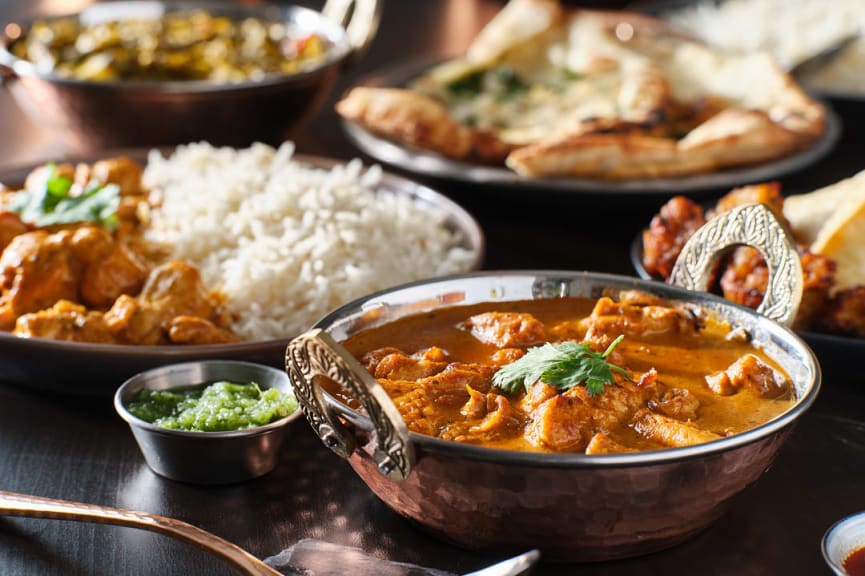 Traditional Indian chicken tikka masala curry dish