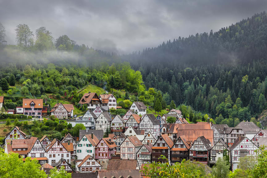 Schiltach in the Black Forest region ofGermany