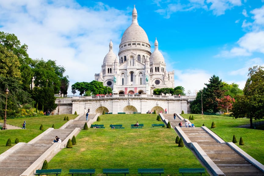 Sacre-Coeur Basilica in Paris, France