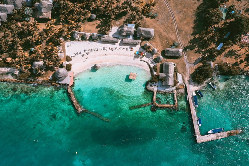 Isla Múcura in the Archipelago of San Bernardo, Colombia