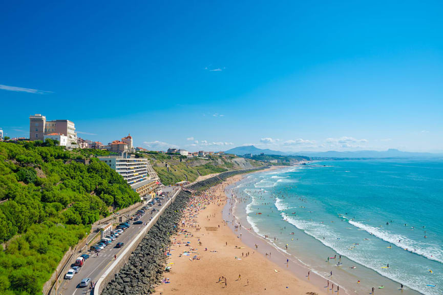 Plage de la Côte des Basques in Biarritz, France