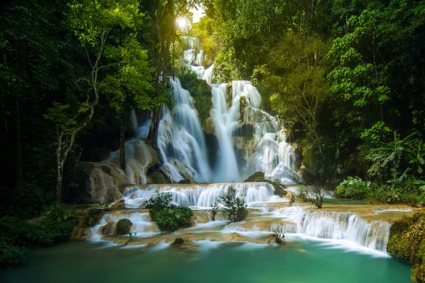 Kuang Si Waterfall, Luang Prabang, Laos