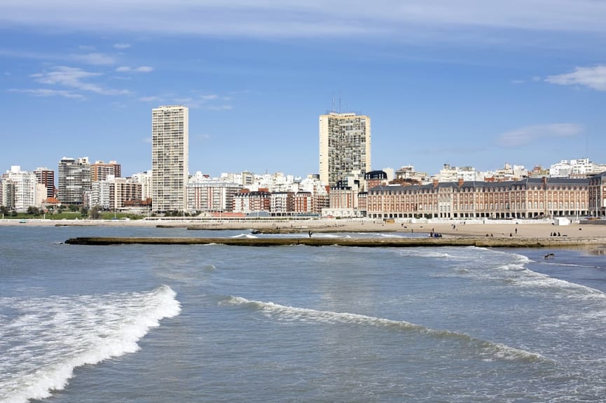 Mar del Plata in Buenos Aires Province, Argentina