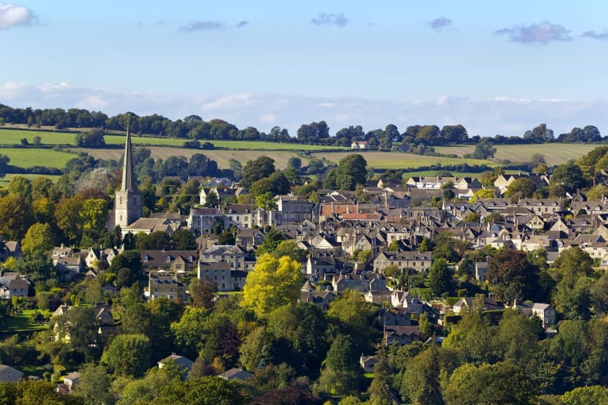 Painswick village in the Cotswolds