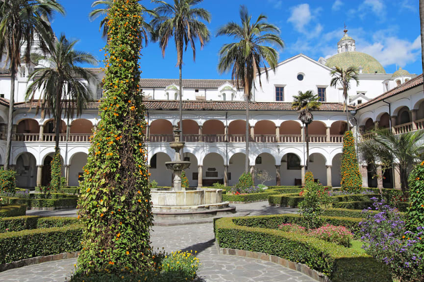 Monastery of San Francisco in Quito,  Ecuador