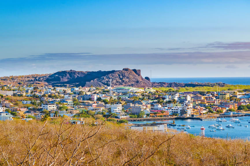 Baquerizo Port in San Cristobal, Galapagos