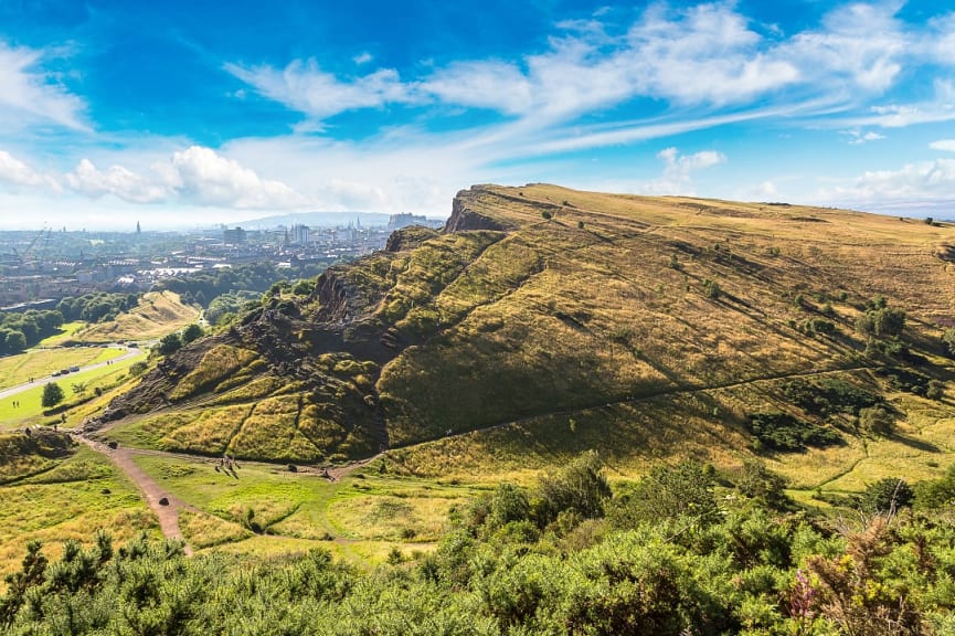 Edinburgh from Arthur’s Seat, Scotland