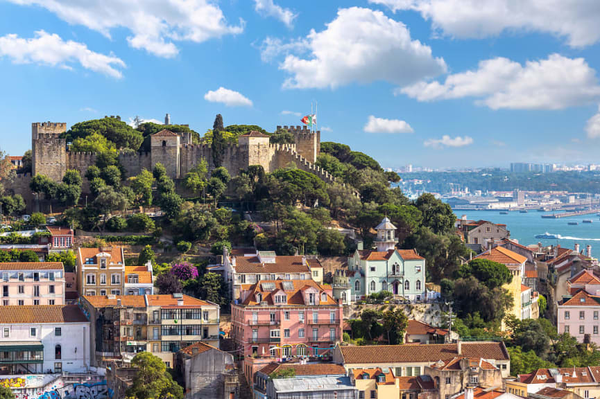 Saint Jorge's Castle in Lisbon, Portugal