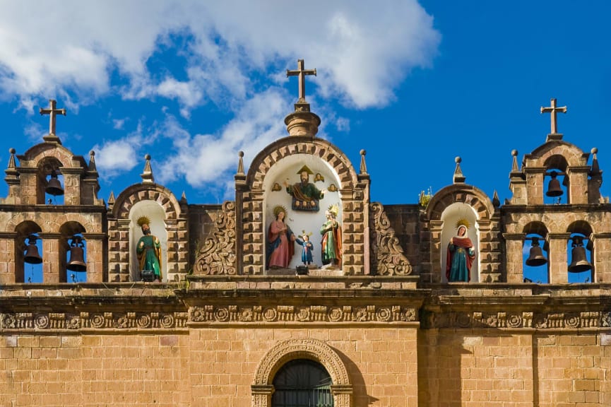 Cathedral at Plaza de Armas in Cusco, Peru