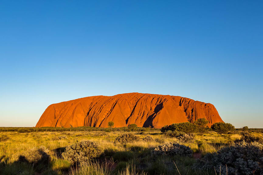 Uluru, or Ayers Rock, in the Northern Territory, Australia