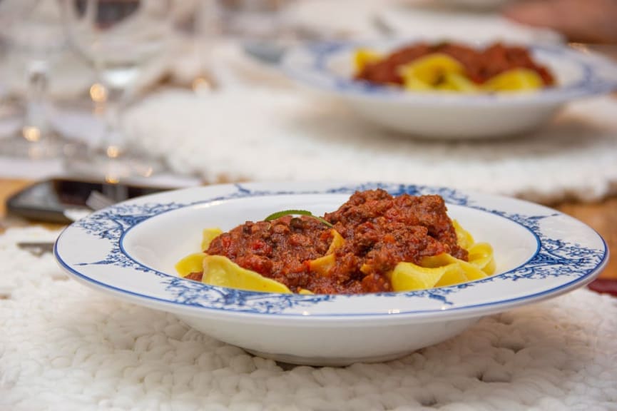 Tuscan Pappardelle with Ragu