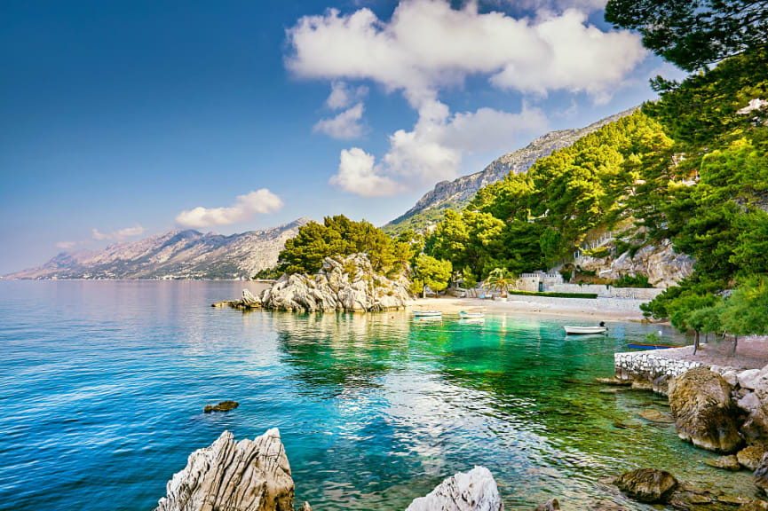 Podrače Beach, Brela