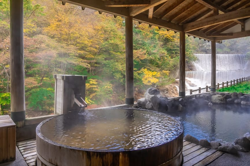 Onsen Natural Bath in Japan