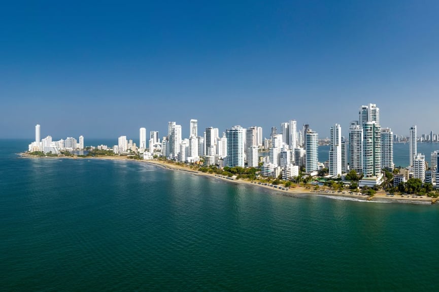 Bocagrande in Cartagena, Colombia