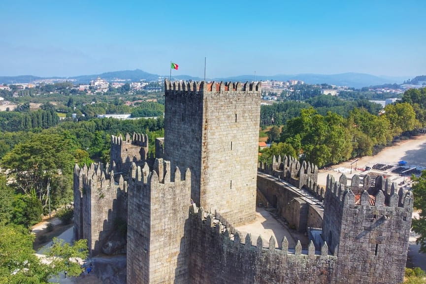 Guimarães Castle in Guimarães, Portugal