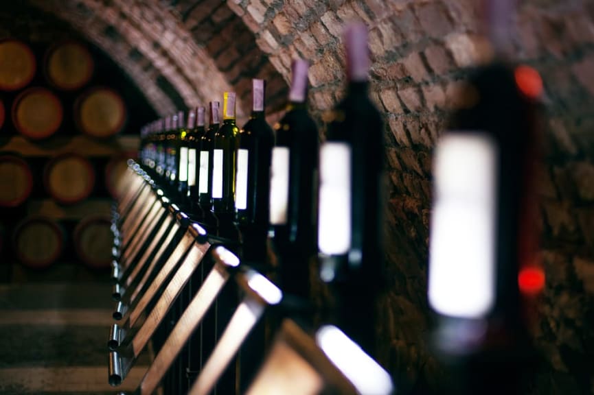 Wine cellar in Bordeaux, Italy