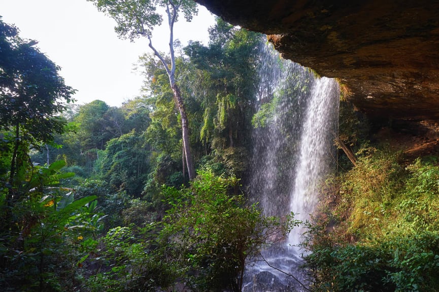 Cha Ong Waterfall in the Ratanakiri Province, Cambodia