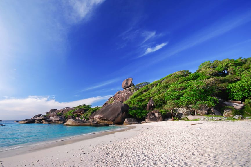 White sand of Koh Similan island, Thailand