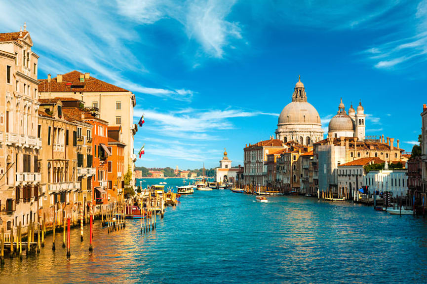 The Grand Canal in Venice.