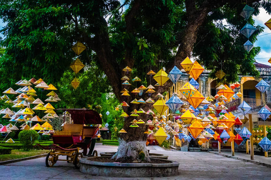 Art at Old imperial City in Hue, Vietnam.