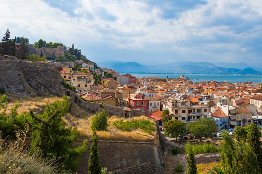 View of Nafplio City in Greece