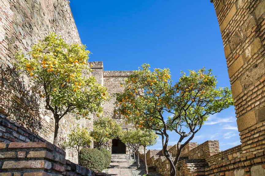 Alcazaba de Malaga in Spain.