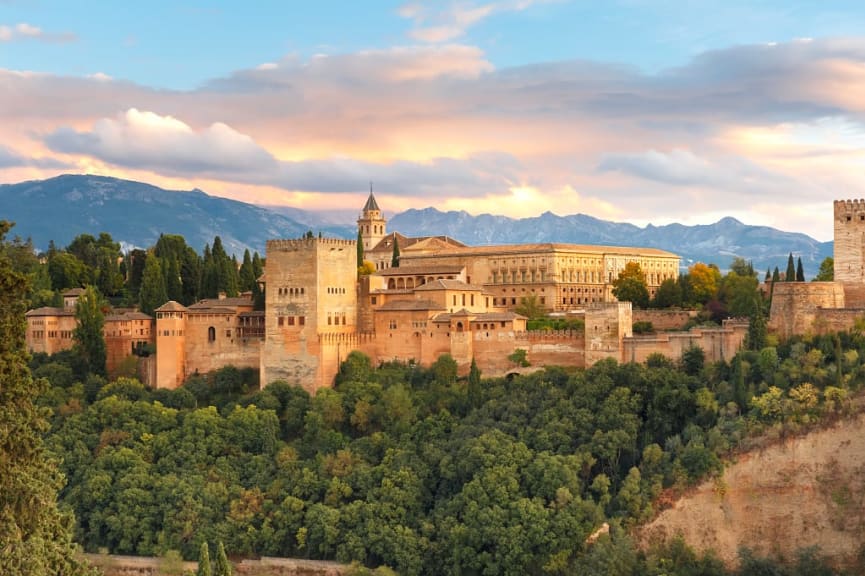 Alhambra in Granada, Spain.