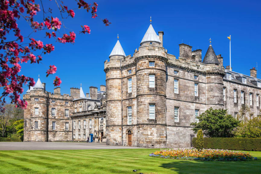 Holyrood Palace in Edinburgh, Scotland