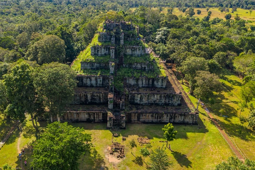 Koh Ker temple ruins in Prasat Preah Vihear Province, Cambodia