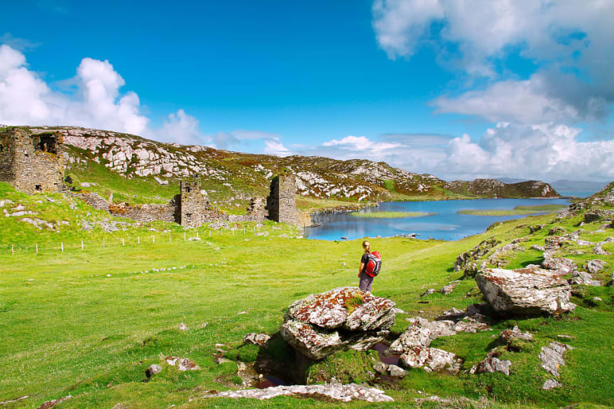 Hiking Three Castle Head in County Cork, Ireland