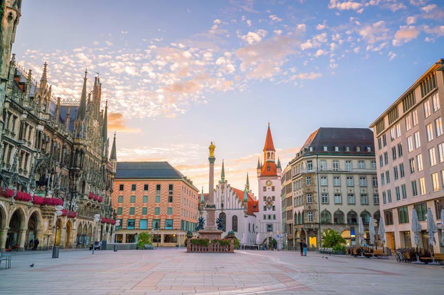 Marienplatz in Munich, Germany