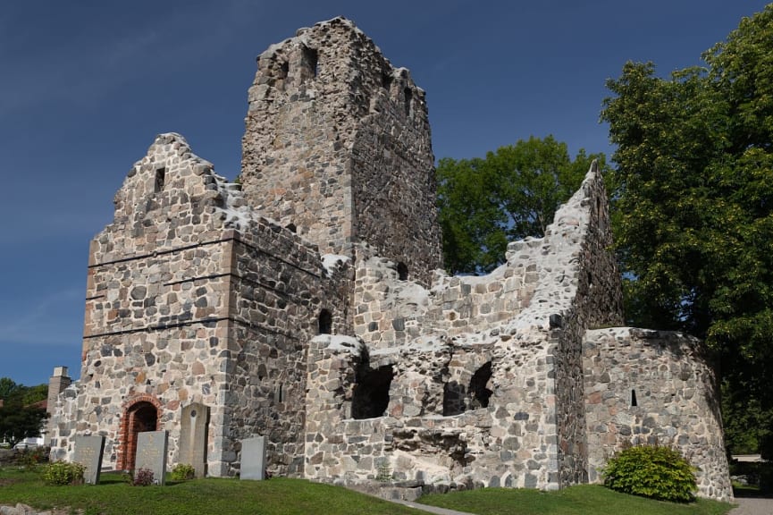 St. Olaf's Church Ruins in Sigtuna, Sweden