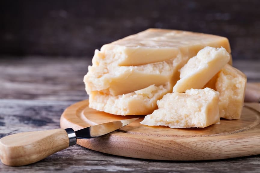 World famous Parmigiano-Reggiano cheese