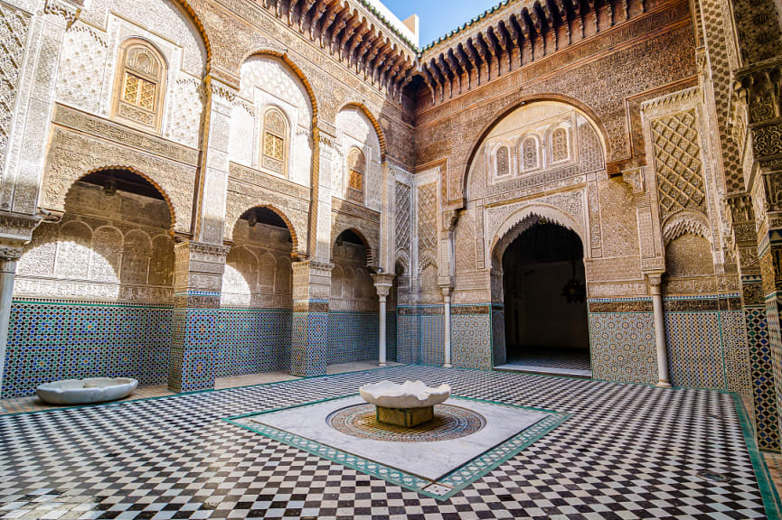 Madrasa al-Attarine in Fes, Morocco