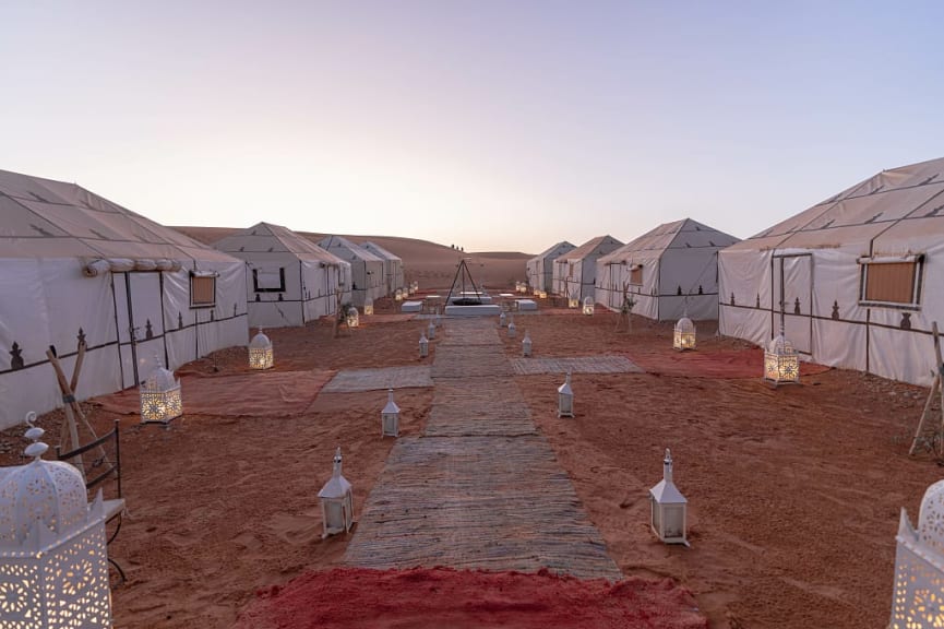 Luxury camp in the Sahara Desert, Morocco