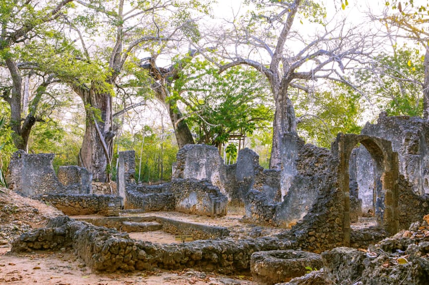 Gede Ruins in Swahili Town, Kenya 