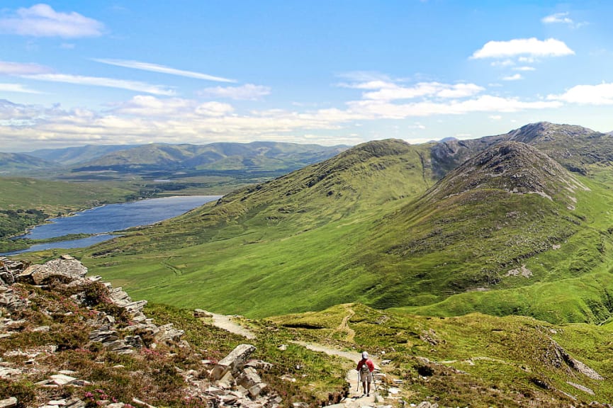 Hiking Connemara National Park in Ireland