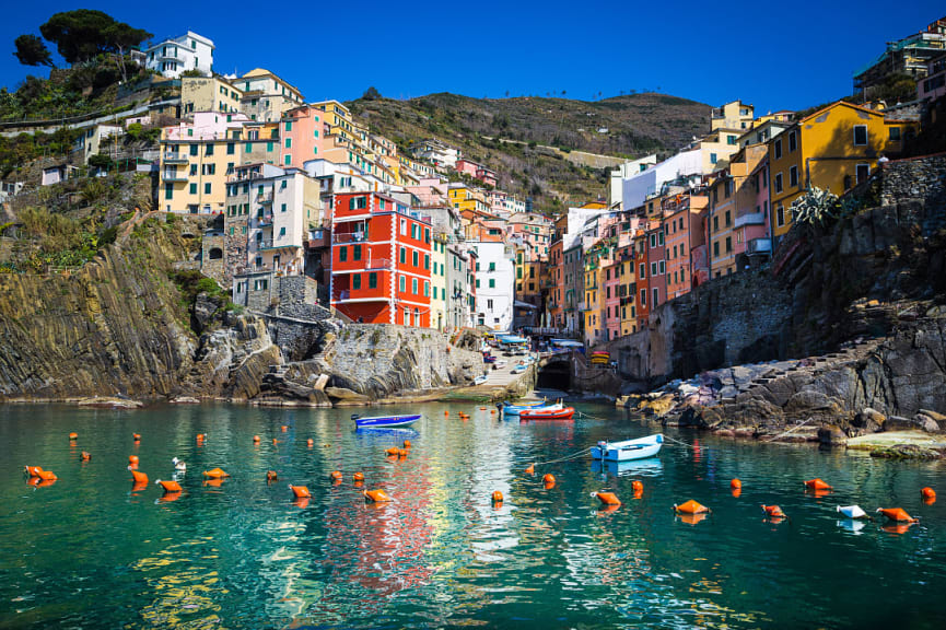 Riomaggiore, the southernmost town of the Cinque Terre