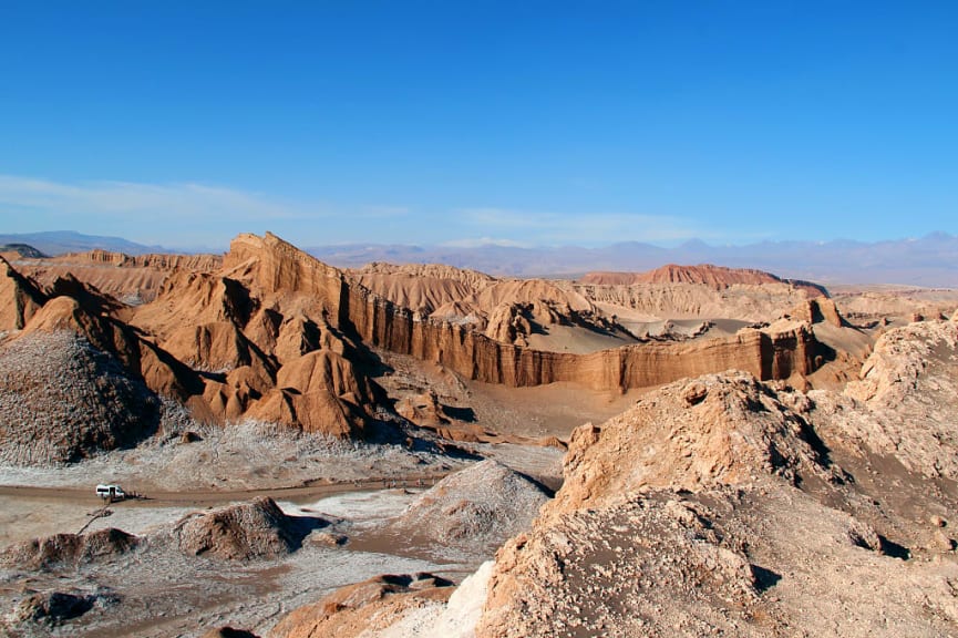 Valle de la Luna (Valley of the Moon) in Los Flamencos National Reserve, in northern Chile’s Atacama Desert