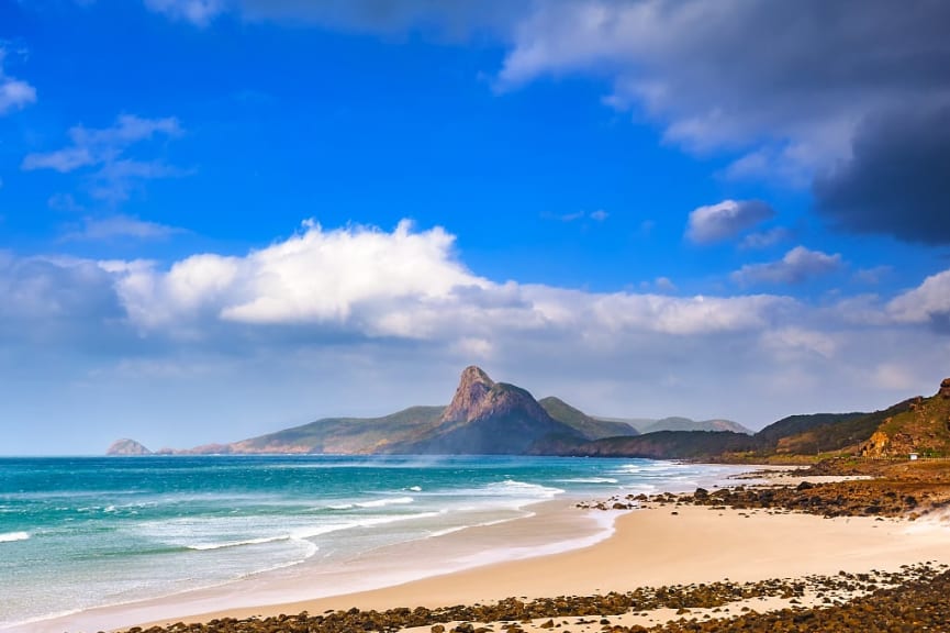 Natural beach in Con Dao island, Vung Tao, Vietman.