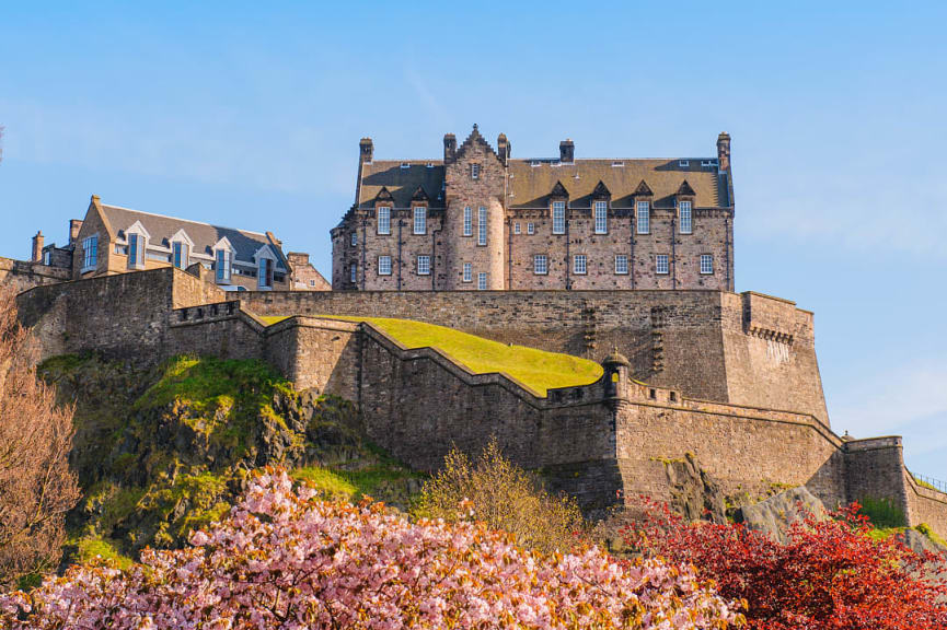 Edinburgh Castle in Scotland