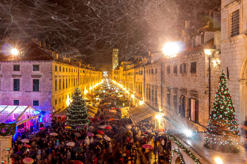 Winter Festival in Dubrovnik, Croatia