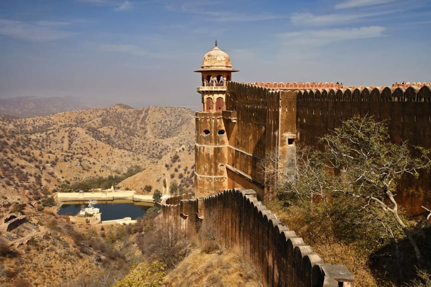 Outer Walls of Amber Fort, Jaipur, India