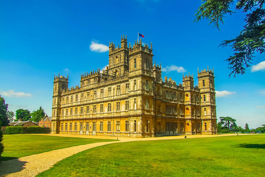 Highclere Castle in Hampshire, England