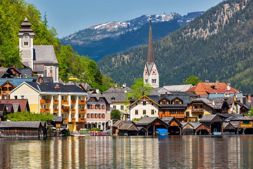 Hallstatt village in Austria