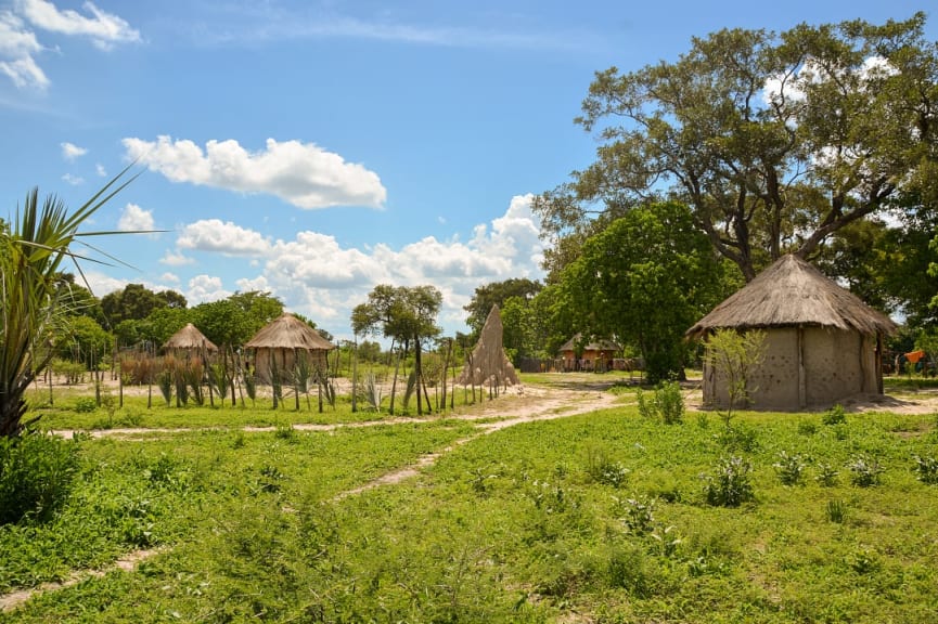 Boro village in Maun, Botswana