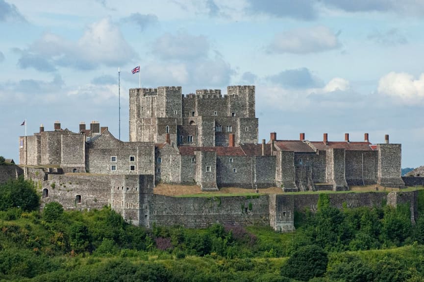 Dover Castle in Kent, England