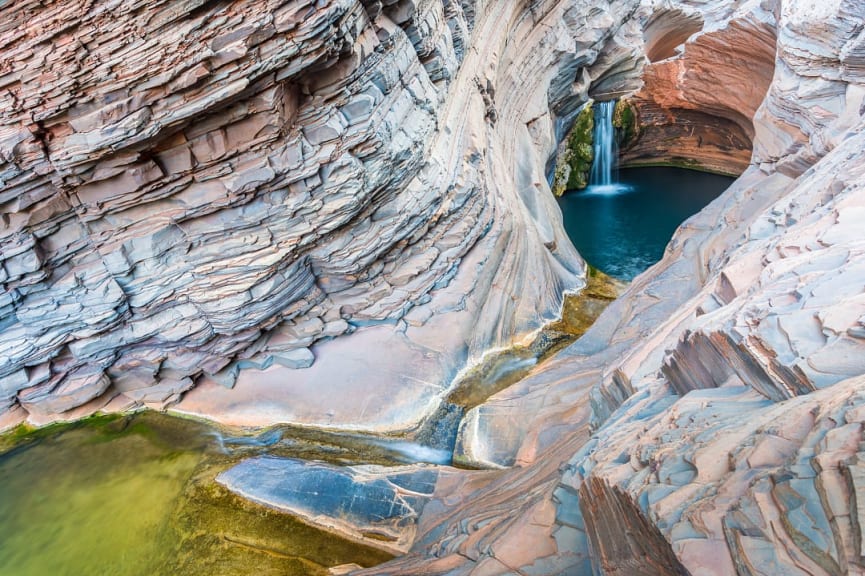 Natural spa pool at Hamersley Gorge, Karijini National Park