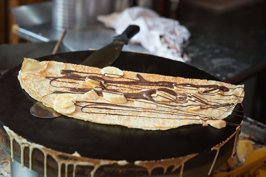 Sweet crepes in Paris, France