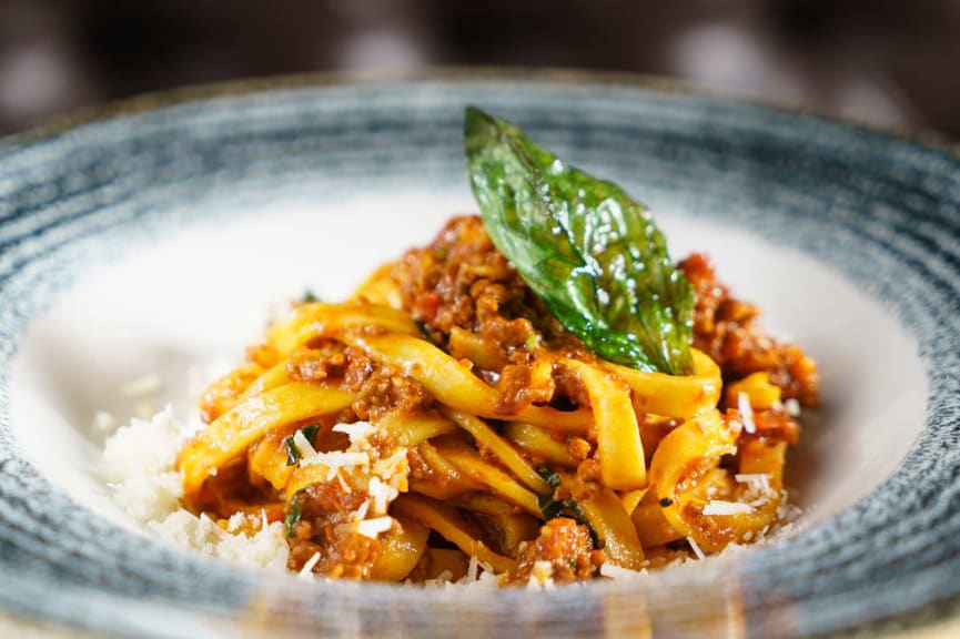 Fettuccine with ragù